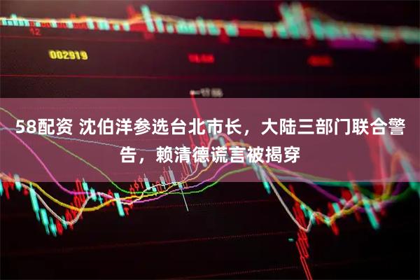 58配资 沈伯洋参选台北市长，大陆三部门联合警告，赖清德谎言被揭穿