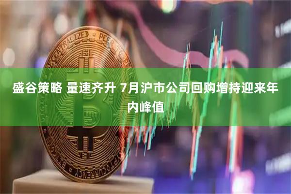 盛谷策略 量速齐升 7月沪市公司回购增持迎来年内峰值